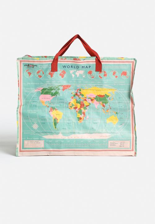 Heart and Home - Vintage World Map Jumbo Shopper