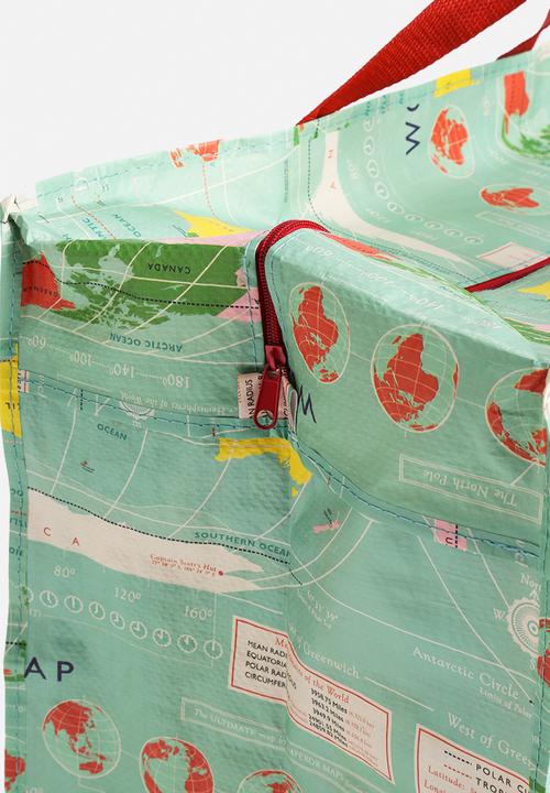 Heart and Home - Vintage World Map Jumbo Shopper