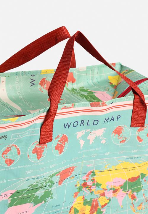 Heart and Home - Vintage World Map Jumbo Shopper