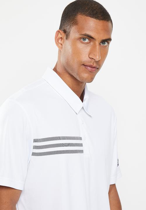 adidas Performance - Men's 3-stripes chest polo - white