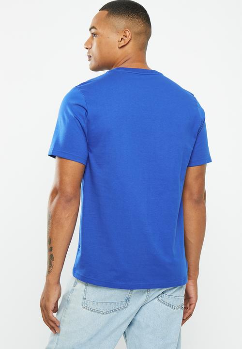 Converse - Standard fit center front chuck patch core tee - cobalt