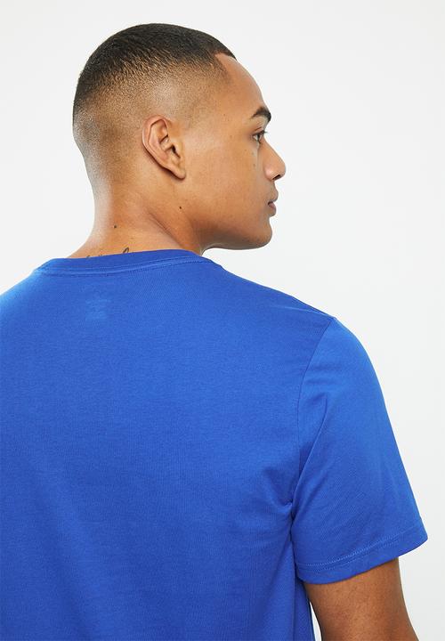Converse - Standard fit center front chuck patch core tee - cobalt