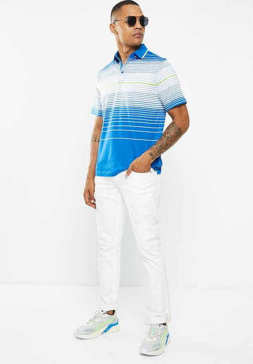 Jonathan D - Double  mercerized ss golfer regular fit - blue