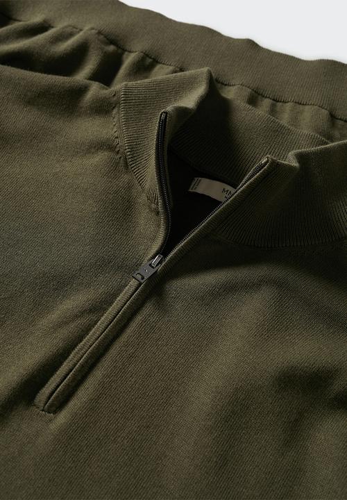 MANGO - Sweater tenp - olive green