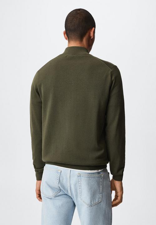 MANGO - Sweater tenp - olive green
