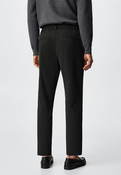 MANGO - Trousers polen - dark green