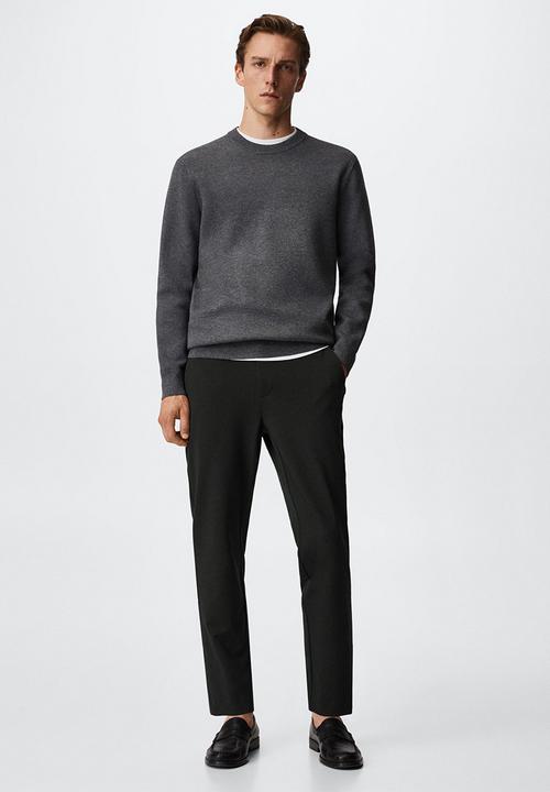 MANGO - Trousers polen - dark green