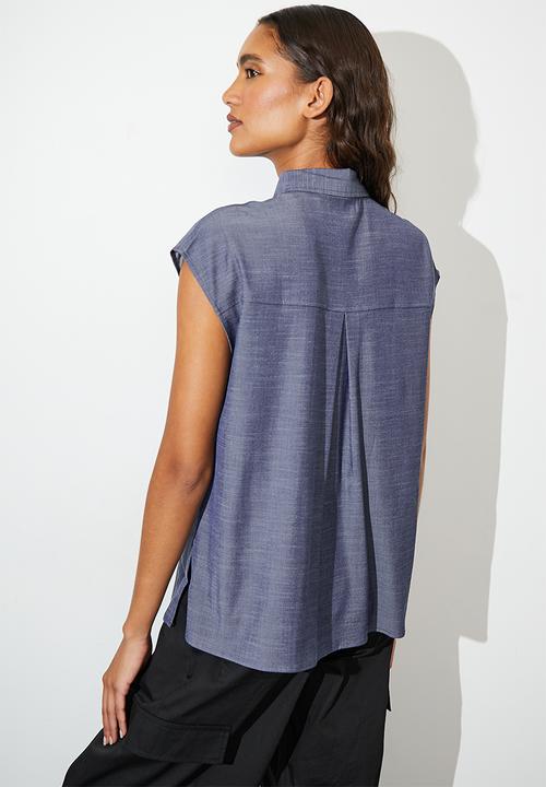 Superbalist - Chambray utility shirt - indigo
