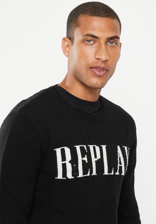 Replay - Maglia sweater - black