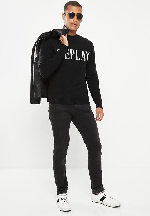 Replay - Maglia sweater - black