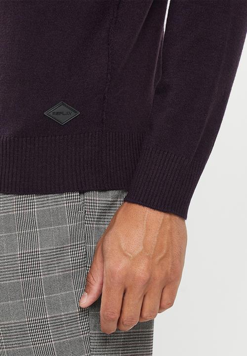 Replay - Maglia sweater - plum