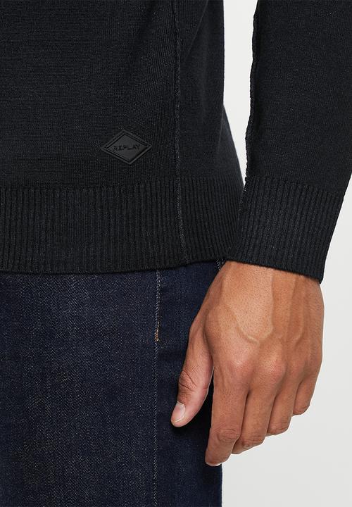 Replay - Maglia sweater - black