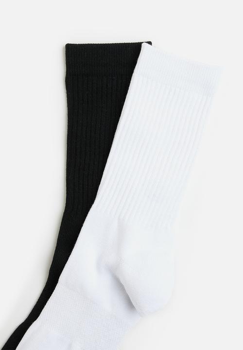 Cutty - Mens tube sock - black/white