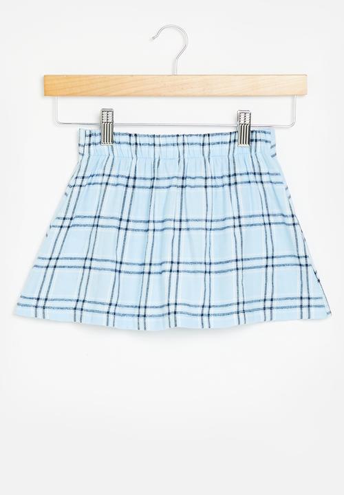 Superbalist - Check skirt - aqua