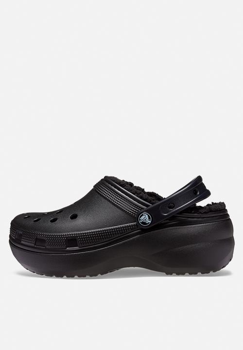 Crocs - Classic platform lined clog w - black