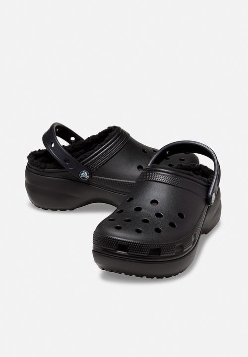 Crocs - Classic platform lined clog w - black