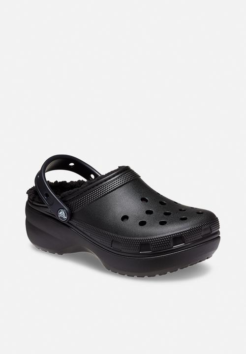 Crocs - Classic platform lined clog w - black