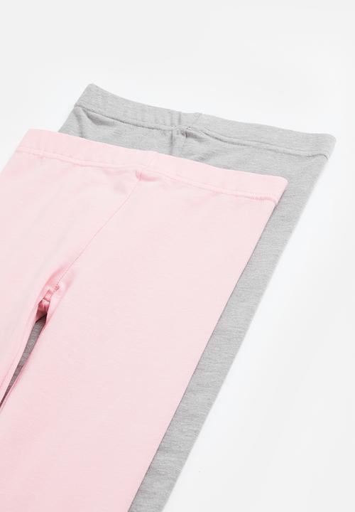 Superbalist - 2 Pack legging - pink & grey/mel