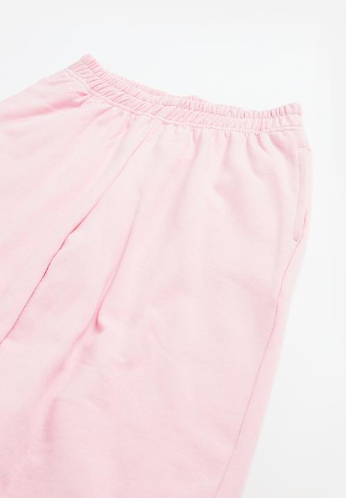Superbalist - Wide leg jogger & sweat top set - light pink