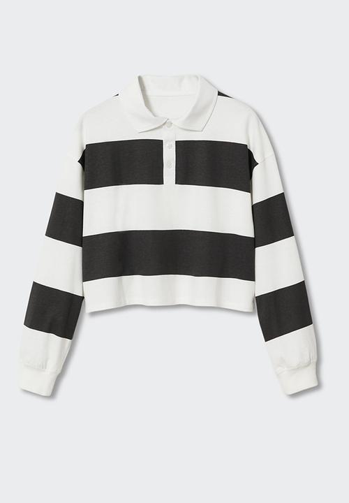 MANGO - Polo shirt  rugby - black