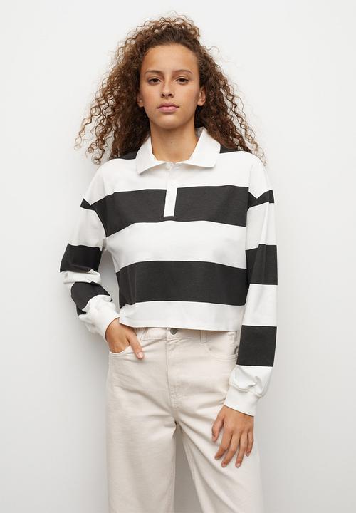 MANGO - Polo shirt  rugby - black