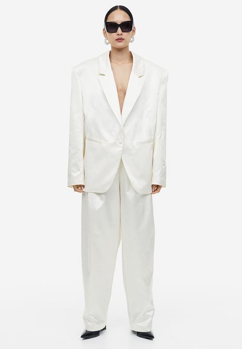 H&M - Single-breasted blazer - cream