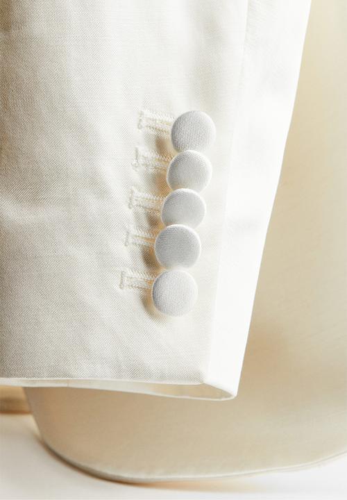 H&M - Single-breasted blazer - cream