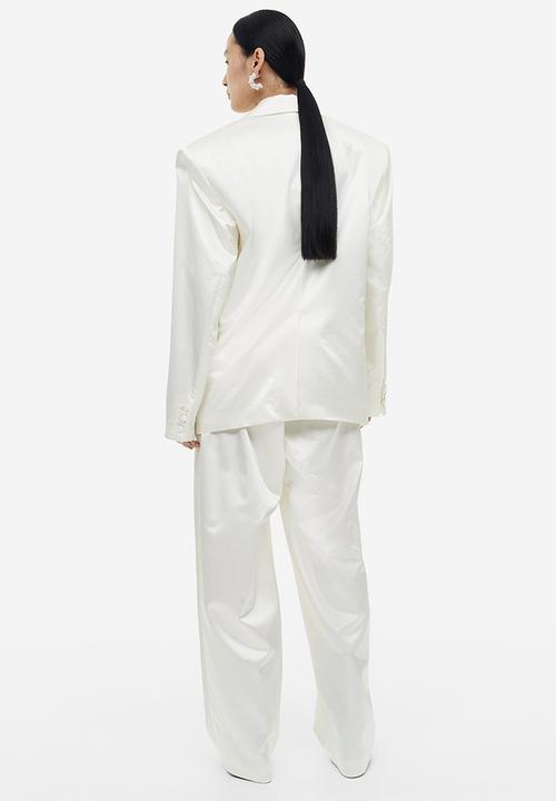 H&M - Single-breasted blazer - cream
