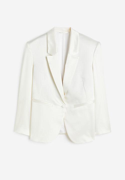 H&M - Single-breasted blazer - cream