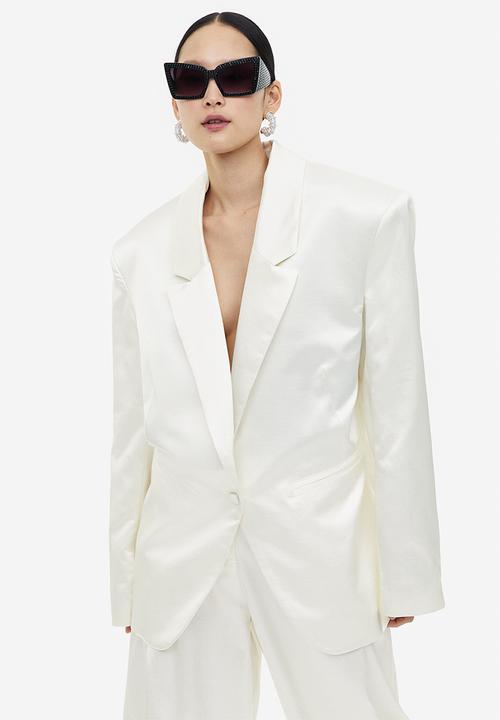 H&M - Single-breasted blazer - cream