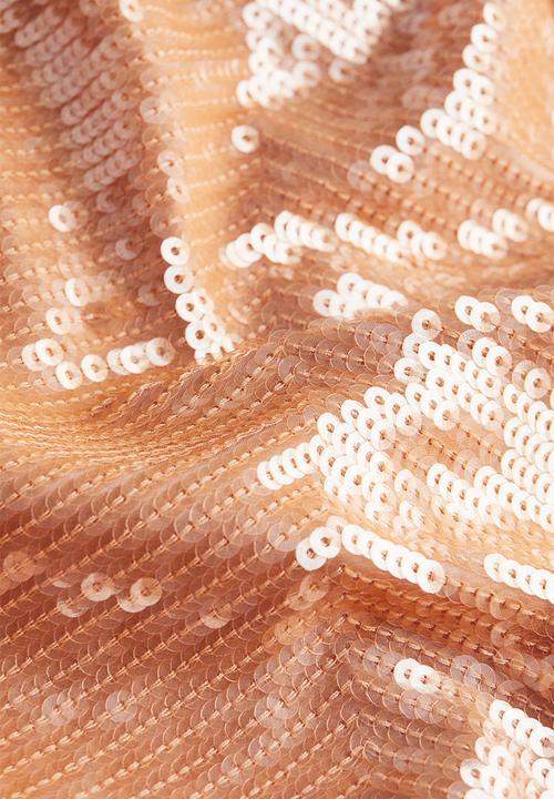 H&M - H&M Studio: Sequined mini dress - beige