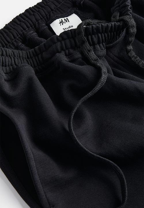 H&M - H&M Studio: Wide joggers - black