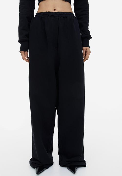 H&M - H&M Studio: Wide joggers - black