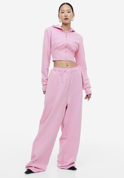 H&M - H&M Studio: Wide joggers - light pink