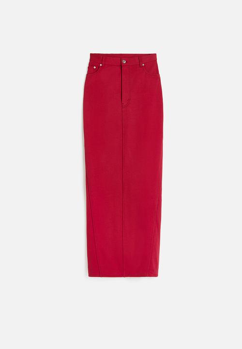 H&M - H&M Studio: Pencil skirt - dark red