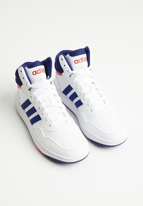 adidas Originals - Hoops mid 3.0 k - ftwr white/victory blue/better scarlet