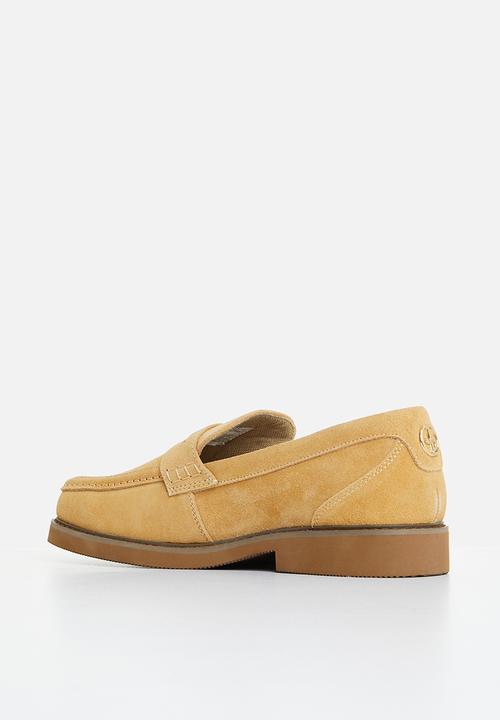 Jonathan D - J franklin genuine suede loafer - shortbread