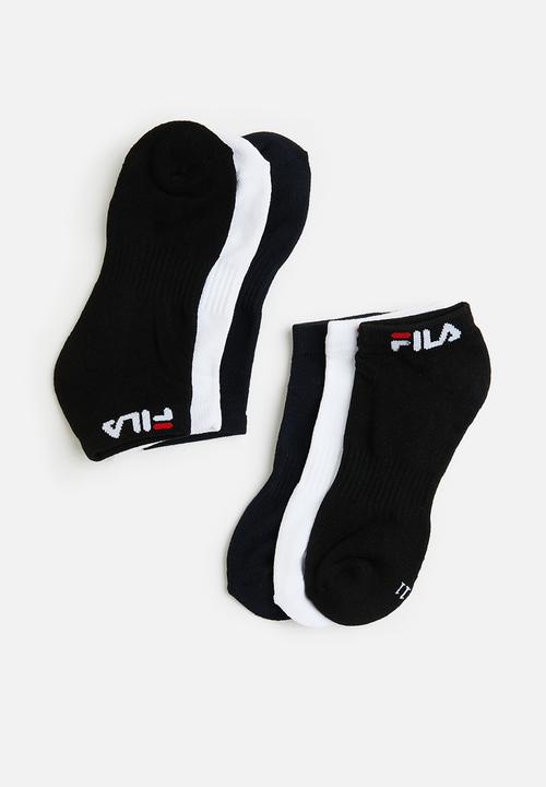 FILA - Stallone 3 pack ankle socks - peacoat/white/black
