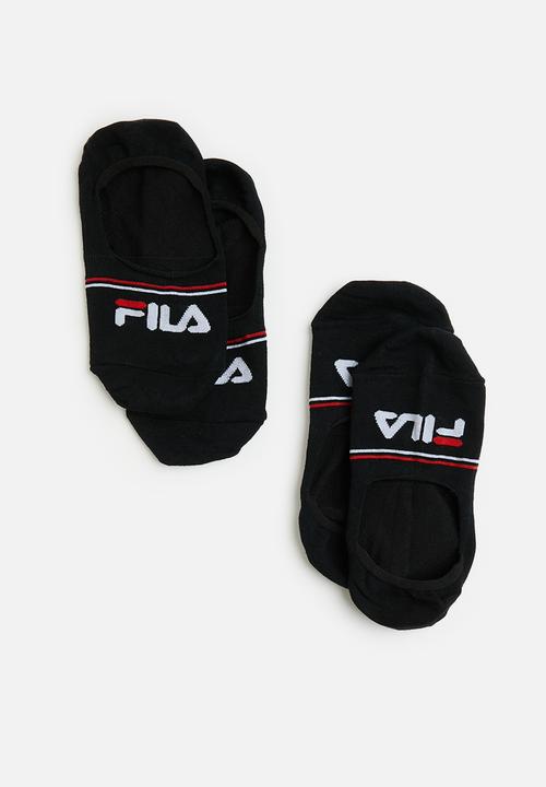 FILA - Stallone 2 pack secret socks - black