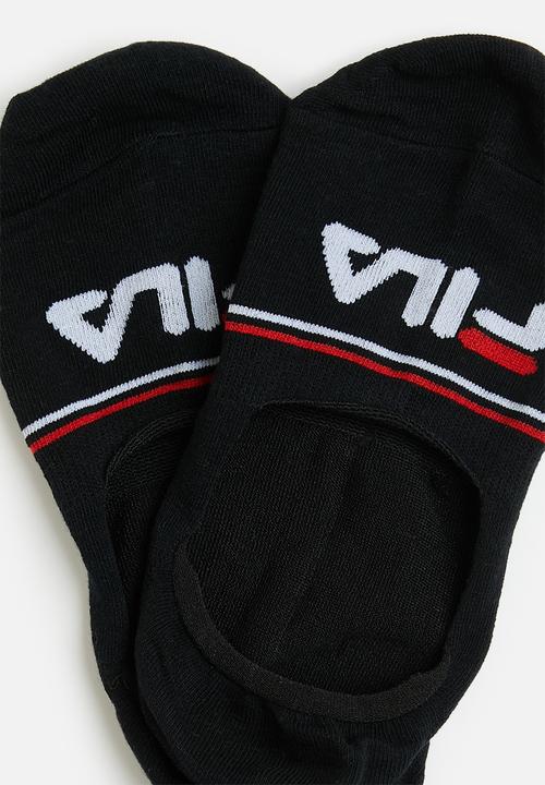 FILA - Stallone 2 pack secret socks - black