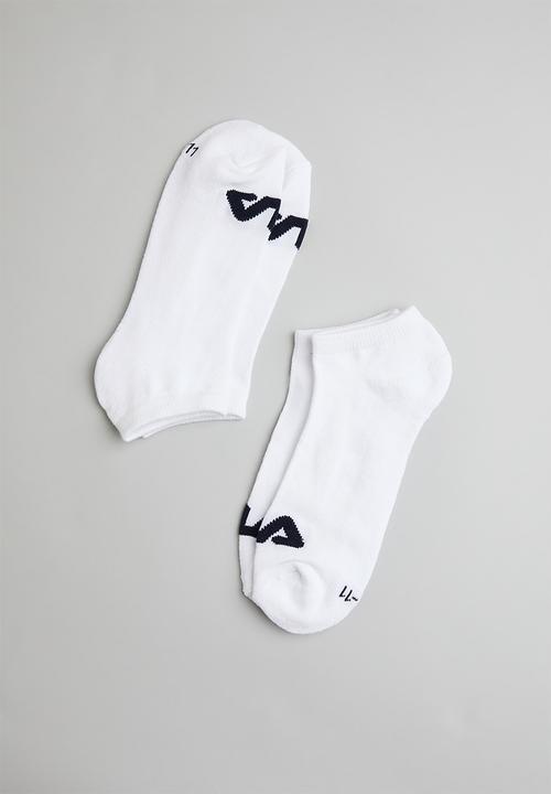 FILA - Sicily 2 pack ankle socks - white