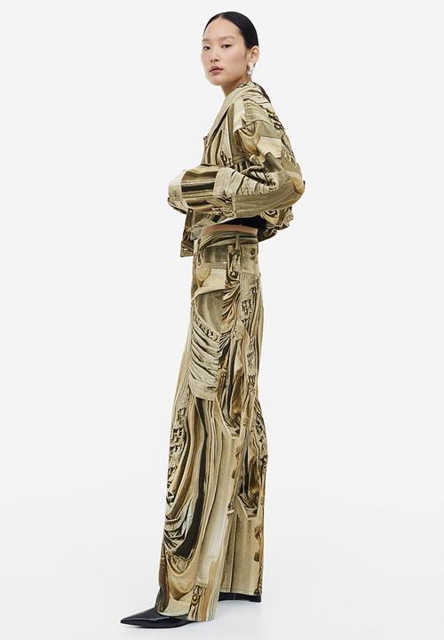 H&M - H&M Studio: Printed twill jacket - beige/patterned