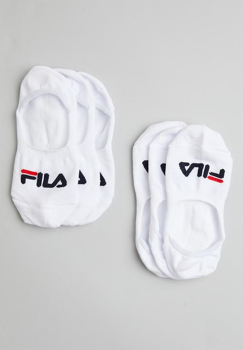 FILA - Sicily 3 pack secret socks - white