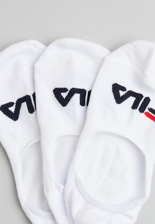 FILA - Sicily 3 pack secret socks - white