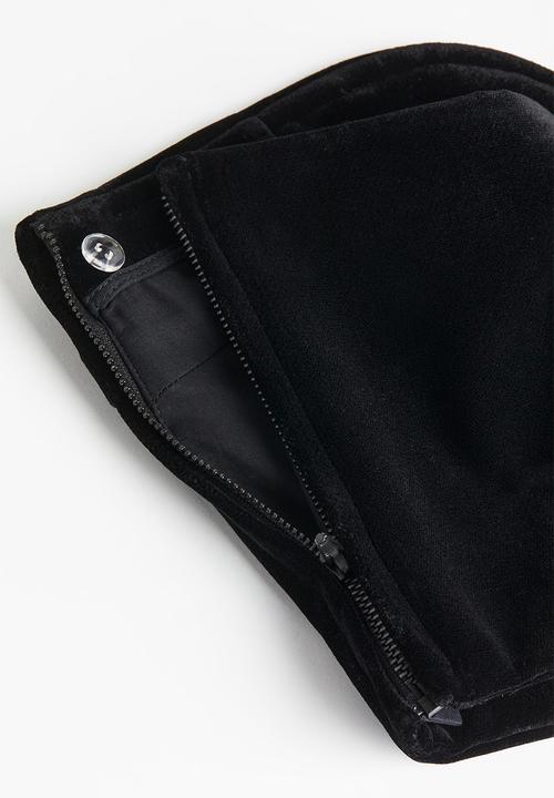 H&M - H&M Studio: Velvet bustier - black