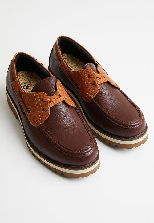Jonathan D - J boat nubuck & pu loafer - sunrise