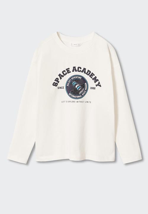 MANGO - T-shirt space - white
