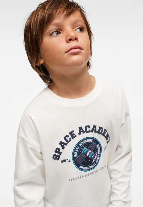 MANGO - T-shirt space - white