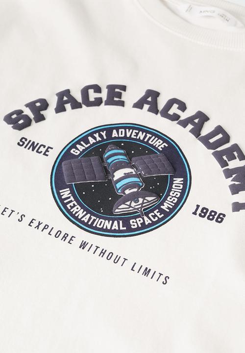 MANGO - T-shirt space - white