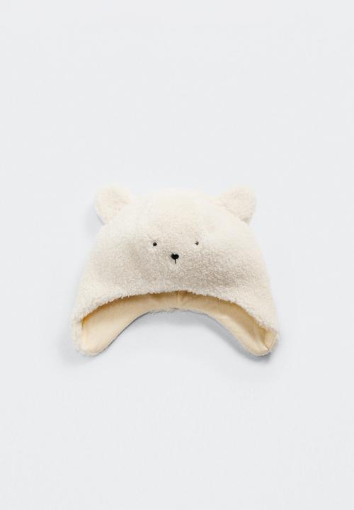 MANGO - Hat teddy - white